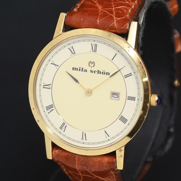 QZ ミラショーン アイボリー文字盤 デイト レディース腕時計 2000000 NSK KRK