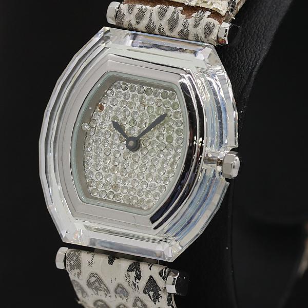 スワロフスキー QZ パイソン柄文字盤 レディース腕時計 2000000 NSK KTS
