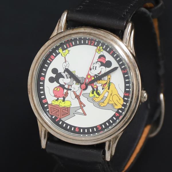QZ ディズニー ミッキーマウス ミニーマウス 0861/1000 キャラクター文字盤 レディース腕...