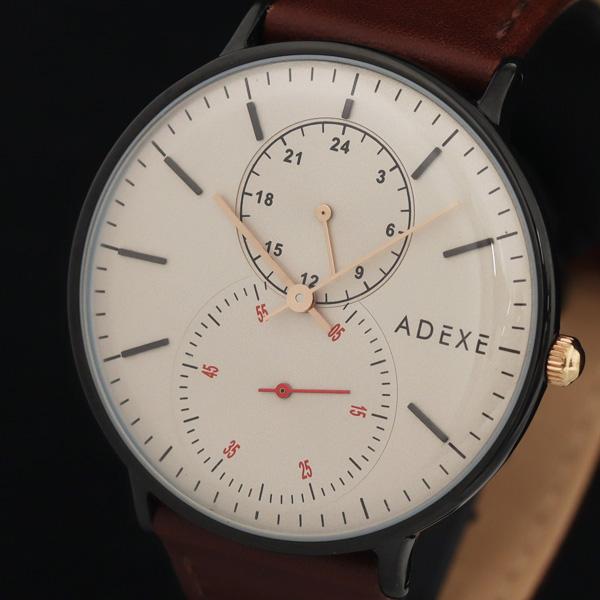 アデクス 2045B-01 QZ ブラウン系文字盤 メンズ腕時計 KRH 2000000 NSK