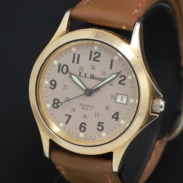 QZ L.L.Bean 150FT 85323XY-303 グレー文字盤 デイト レディース腕時計 ...