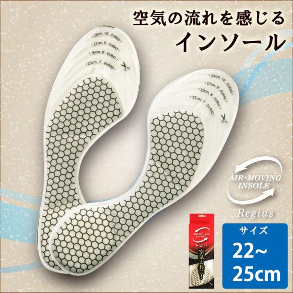 新感覚インソール エア・ムービング レジアス 中敷き 疲れにくい 立ち仕事 衝撃吸収 メンズ レディ...