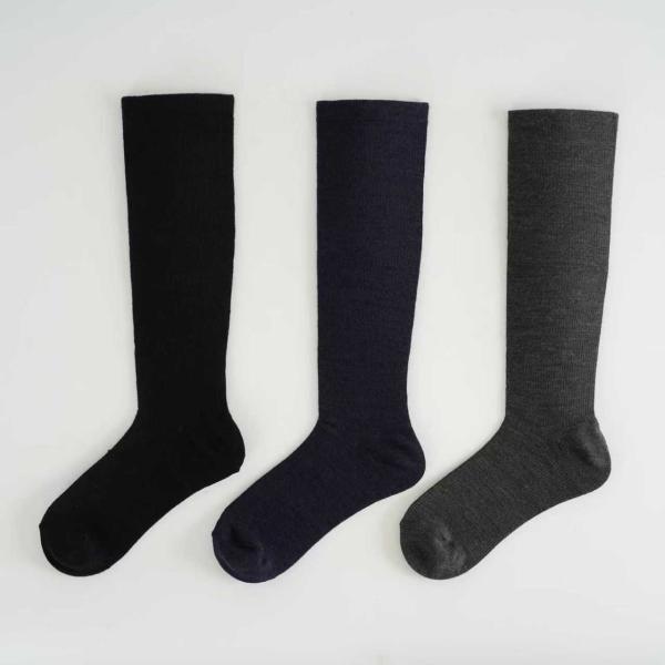 重ね履きで冷え対策ソックス ブラック 紺 グレー 22-25cm