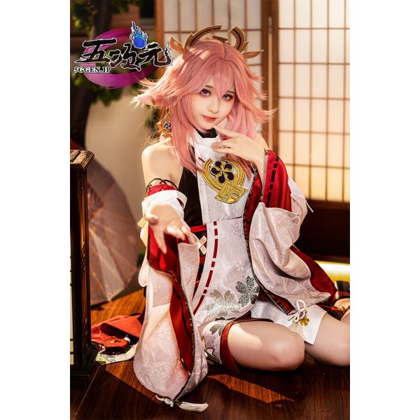 江南猫次　原神　コスプレ　八重神子　やえみこ　衣装　リニューアルVer　※ウィッグ　靴　武器　追加可