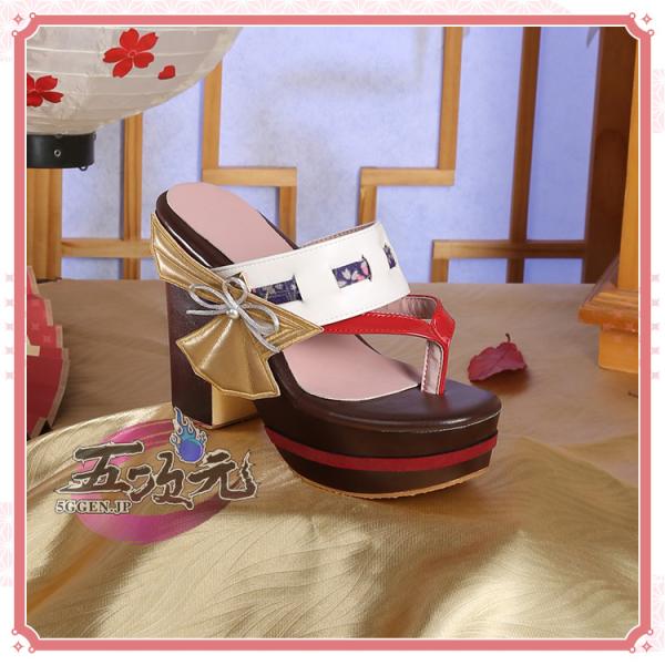 三分妄想　原神　コスプレ　八重神子　やえみこ　靴　ブーツ