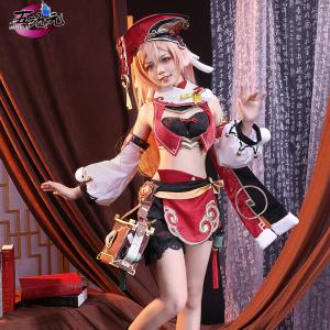 三分妄想　原神　コスプレ　煙緋(カバンなしver.）　エンヒ　衣装　※ウィッグ　靴　武器　追加可
