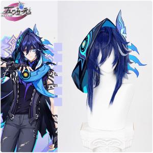 三分妄想 原神 コスプレ 水神 フォカロルス 神Ver ウィッグ : 五