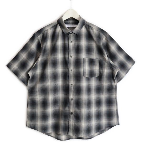 EEL Products（イール プロダクツ）コンカラシャツ1/2（ブラックチェック）