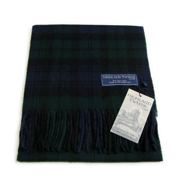 HIGHLAND TWEEDS（ハイランドツイード） タータンチェックマフラー “BLACKWATC...