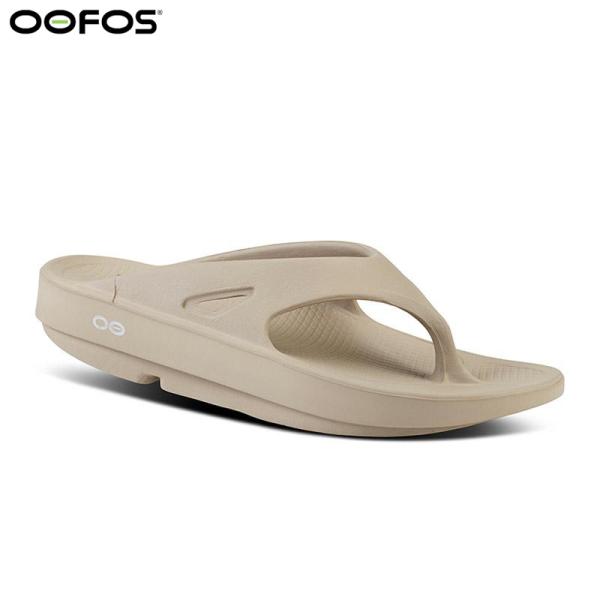 ポイント10% ウーフォス ウーフォスウーオリジナル サンダル ベージュ OOFOS Oorigin...