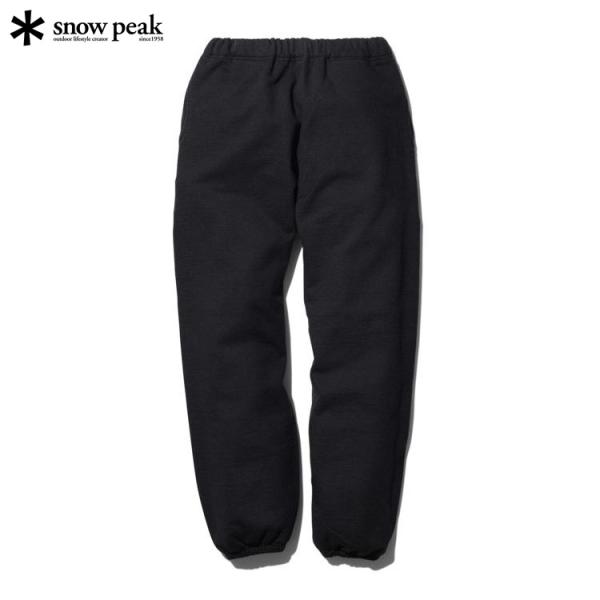 10%OFF スノーピーク リサイクルコットン スウェットパンツ メンズ ブラック ジョガーパンツ ...