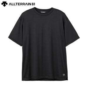 ポイント10% タフウール180 H/S Ｔシャツ 半袖 通気性 メンズインナー DESCENTE ALLTERRAIN 81 TOUGH WOOL 180 H/S T-SHIRT Black DOMXGA61-BK｜5TH