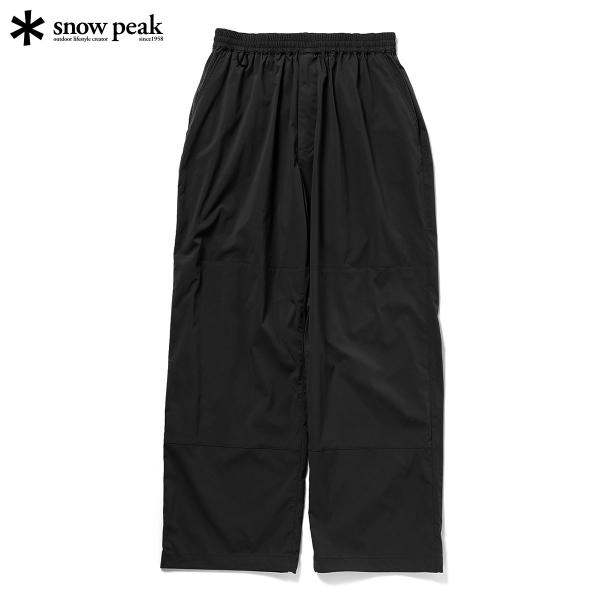 ポイント10% スノーピーク ニュースタンダードイージーワイドパンツ ブラック メンズ 軽量 sno...