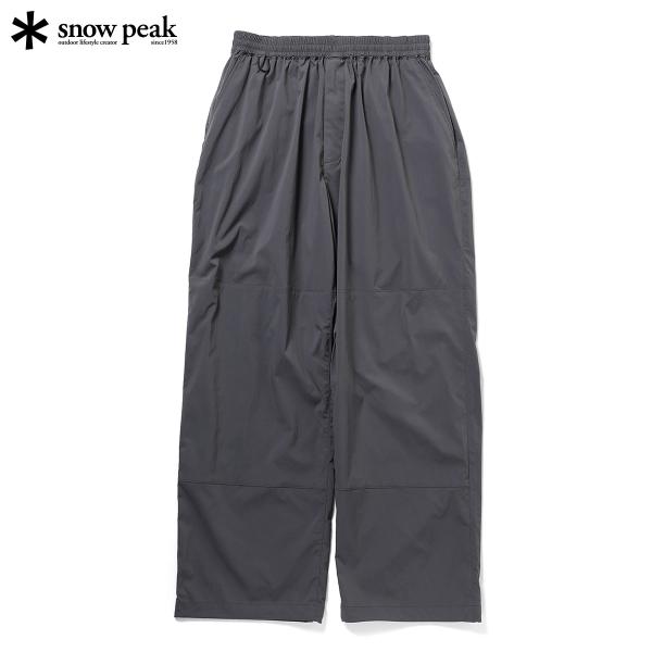 ポイント10% スノーピーク ニュースタンダードイージーワイドパンツ チャコール メンズ snow ...
