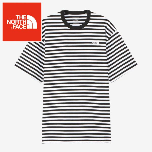 20％OFF ザ ノース フェイス ショートスリーブマルチボーダーティー ブラック×ホワイト Tシャ...