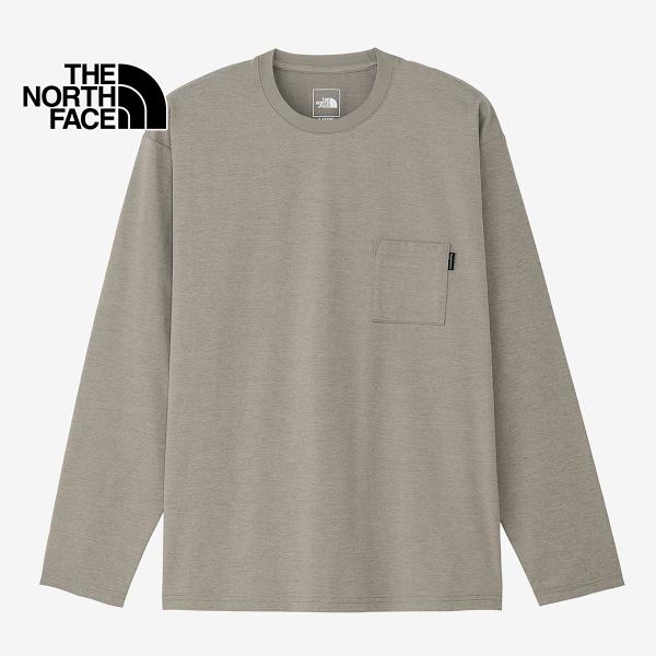 10%OFF ザ ノース フェイス ロングスリーブエアリーポケットT ストーンスラブ メンズ 吸水速...