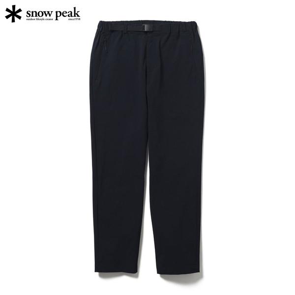 スノーピーク アクティブコンフォートスリムパンツ ブラック メンズ ストレッチ スラックス snow...