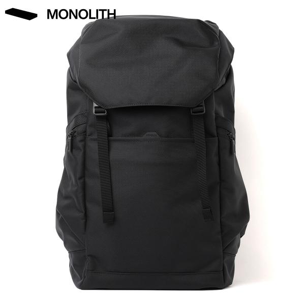 モノリス バックパックプロ フラップＬ ブラック メンズ レディース 旅行 通勤 出張 PC収納 M...