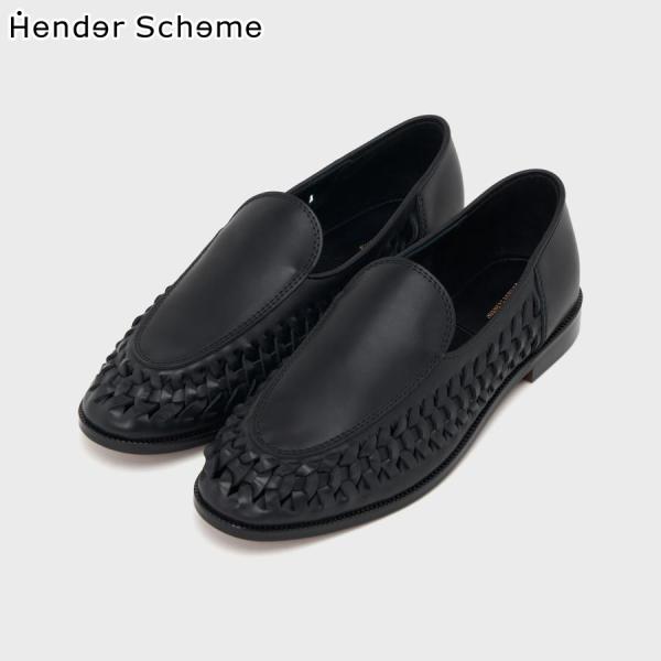 ポイント10% エンダースキーマ リビドー レザーシューズ 黒 スリッポン Hender Schem...