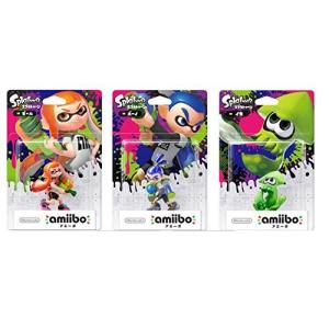 ★新品★2日以内発送★amiibo スプラトゥーン　ボーイ　イカ　ガール セット Amazon | amiibo スプラトゥーン 全3種セット ガール ボーイ