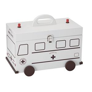 イシグロ ファーストエイドキット 救急箱 救急車 ホワイト 60057の商品画像