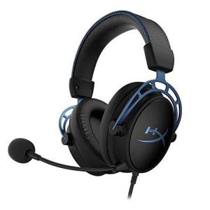 HyperX Cloud Alpha S ゲーミング ヘッドセット 7.1サラウンドサウンド 低音調節スライダー ブルー HX-HSCAS-の商品画像