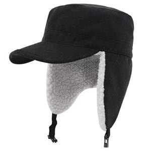 Gisdanchz 冬用 帽子 耳 秋 Hat Cap Wool ウール 羊毛 防寒 耳あて キャップ メンズ レディース ロシア帽 イヤーマフ つば