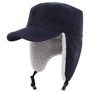 Gisdanchz パイロット 飛行帽 目出し帽 防寒イヤーマフ キャップ 冬用 帽子 耳 秋 Hat Cap Wool ウール 羊毛 防寒 耳あて