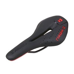 DRBIKE 自転車サドル MTB スポーツ用 ソフト 衝撃吸収 防水 ロードバイク マウンテン クロスバイク 黒 レッド