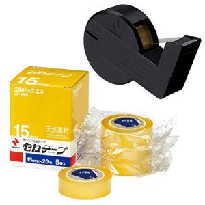 ニチバン セロテープ 小巻 エルパックエス 5巻 15mm 直線美miniカッター セット 黒 LP15S-15SCB6の商品画像