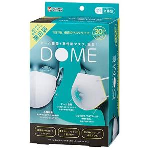 山崎産業 立体型 不織布 マスク 個包装 使い捨て 30枚入 ふつうサイズ DOME 4903180195