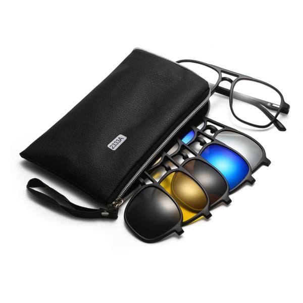 サングラス 5color セット ブラック イエロー ブラウン シルバー ブルー 黒 黄 茶 銀 青...