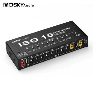 MOSKYAudio-ISO-10ギターエフェクト電源 10分離DC出力 9v 12v 18v ギター効果 ギターアクセサリー｜69x69x