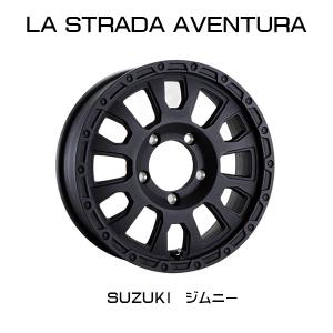 SUZUKI ジムニー JB系 『ホイール4本セット』LA STRADA AVENTURA 16×5.5J 5H/139.7 リンクルブラック(WB) アヴェンチュラ｜6degrees