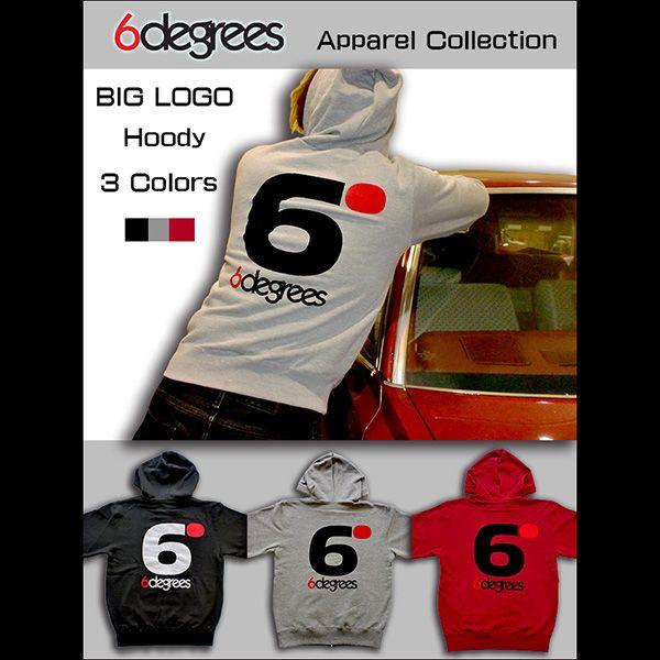 6DEGREES ORIGINAL BIG LOGO HOODY(オリジナルパーカー)HEATHER...