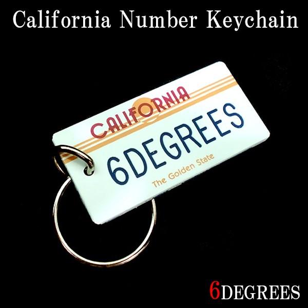 6DEGREESオリジナル　カリフォルニアナンバーキーチェーン（6DEGREES）/アメ車/シボレー...