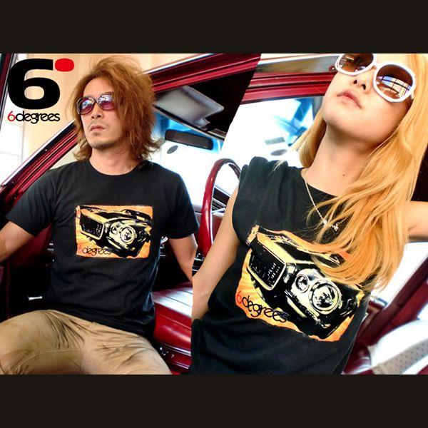 6DEGREES　オリジナルTシャツ　'71CAMARO・カマロ　ブラック/アメ車/シボレー