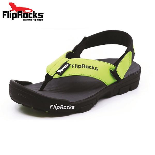 FlipRocks（フリップロックス）フリップフロップ ネオグリーン 25cm〜30cm アウトドア...