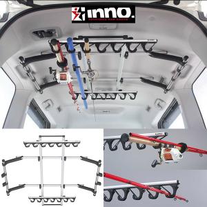 INNOロットホルダー INNO ホンダ N-BOX ヴェゼル イノー ロッドホルダーJフック7 【7本積