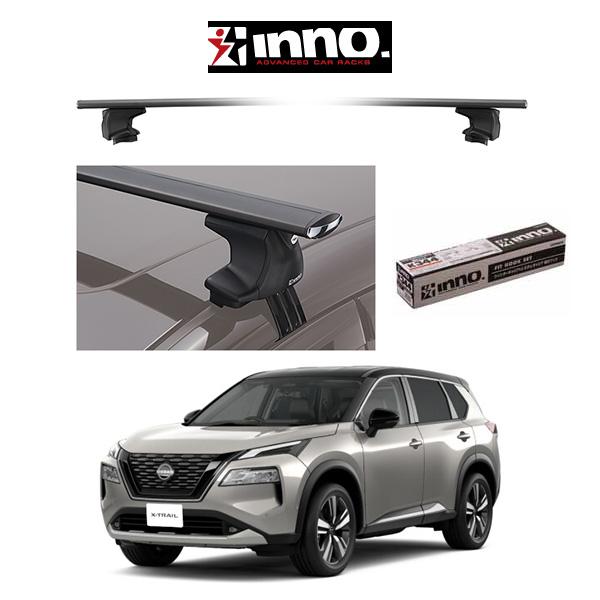 『車種別セット』INNO イノー システムキャリア エアロベース スルータイプ ニッサン エクストレ...