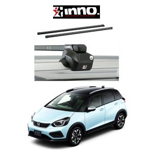 フィット クロスター GR系　HONDA FIT （メーカーオプションルーフレール付車)『車種別セット』INNO （イノー システムキャリア）スクエアベース｜6degrees