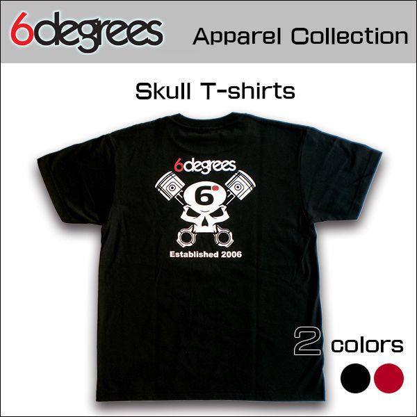 6DEGREES ORIGINAL SKULL T-Shirts(オリジナルTシャツ)BLACK ブ...