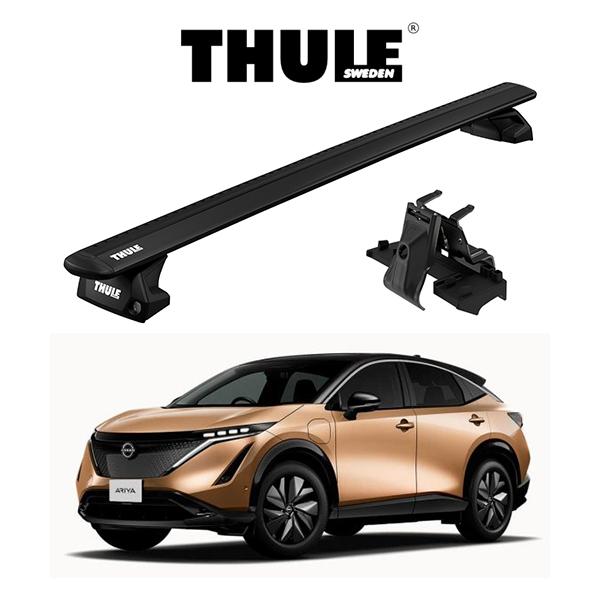 日産 ニッサン アリア R4/3〜 ダイレクトルーフレール付車 ウィングバー EVO （ブラック） ...