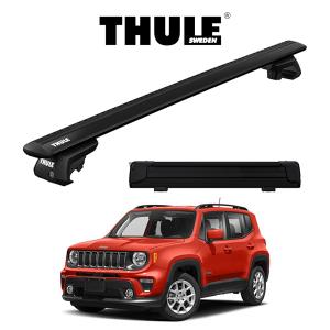 ジープ JEEP レネゲード RENEGADE ウィングバー EVO （ブラック） スノーパックエクステンダー （ブラック）『車種別セット』THULE（スーリーベースキャリア）｜6degrees