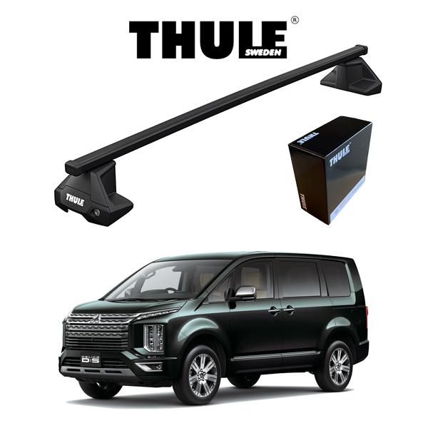 ミツビシ デリカ D5 CV5W CV1W スクエアバー ルーフラック 『車種別セット』THULE ...