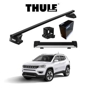 JeepコンパスM624用スーリーベースキャリア(おまけ付き) THULE（スーリー） JEEP コンパス（ダイレクトルーフレール付き M624