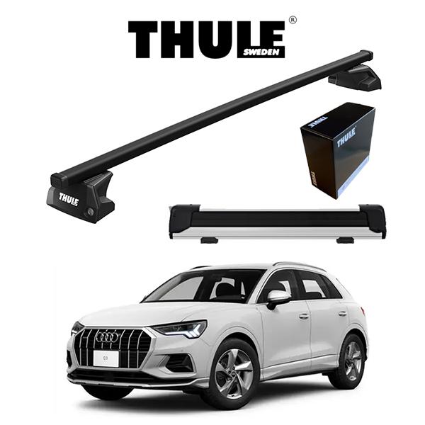 AUDI アウディ Q3 ダイレクトルーフレール付車 スクエアバー ルーフラック スノーパックエクス...