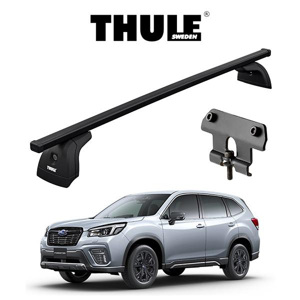スバル フォレスター SK系 （ルーフレール無し車）スクエアバー ルーフラック 『車種別セット』TH...