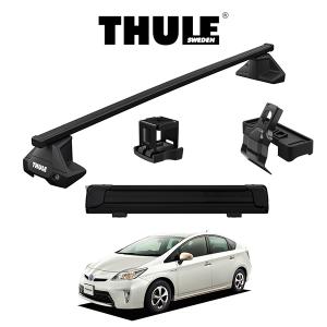 THULE Base carriers （スーリーベースキャリア）スクエアバー スノーパック エクステンダー（ブラック） セット ZVW30系 トヨタ プリウス｜6degrees