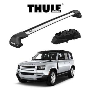 ランドローバー LANDROVER ディフェンダー DEFENDER ダイレクトルーフレール付き車 ウィングバー EDGE 『車種別セット』THULE（スーリーベースキャリア）｜6degrees